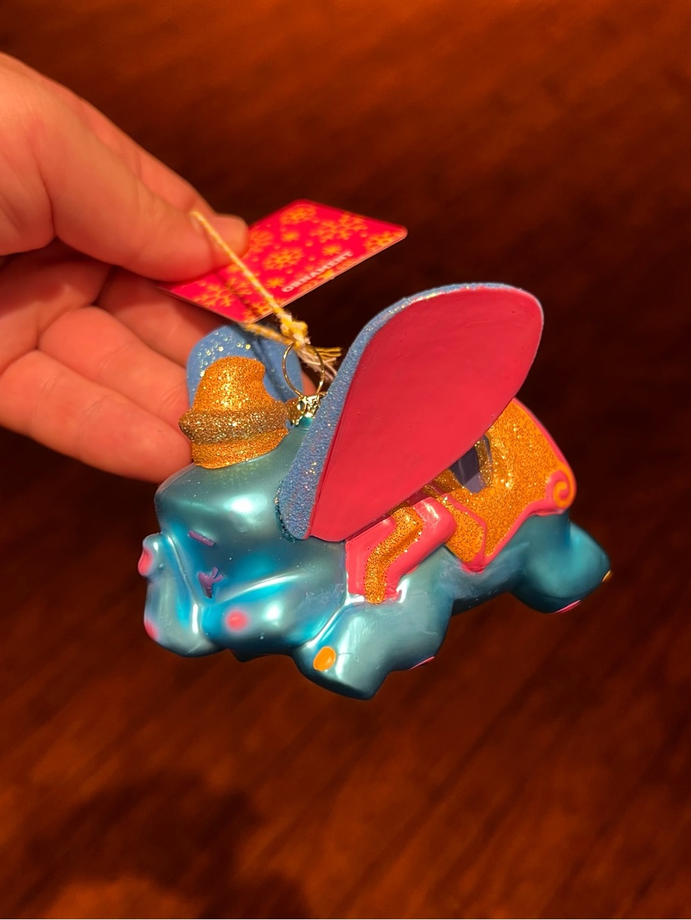 Disney Parks 2026 Dumbo The Flying Elephant Glass Blown Ornament NEW